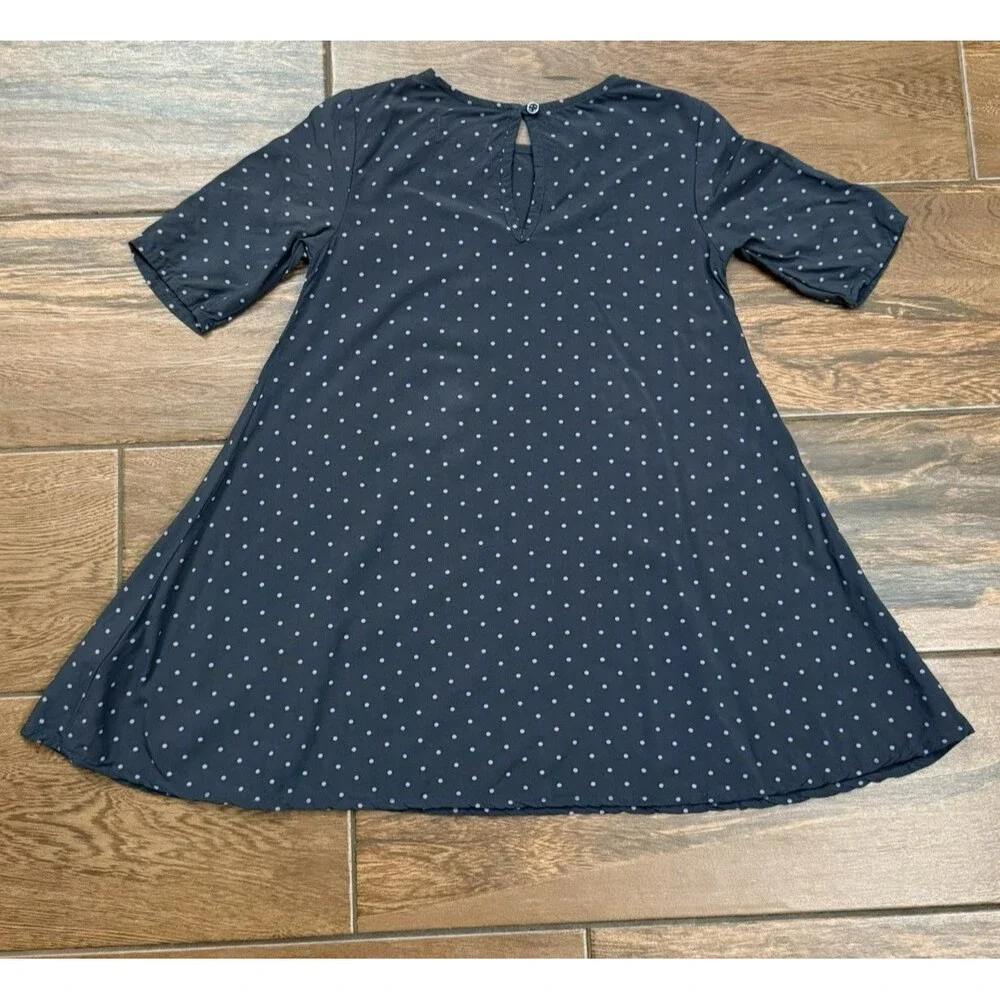 Old Navy Toddler Girls Polka Dot Gray Lavender Swing Twirl Dress 3T